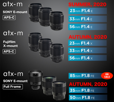 Tokina oznámila, že vydá nové objektivy na Fujifilm