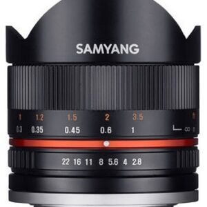 Samyang 8 mm f/2,8 rybí oko II pro Fuji X černý